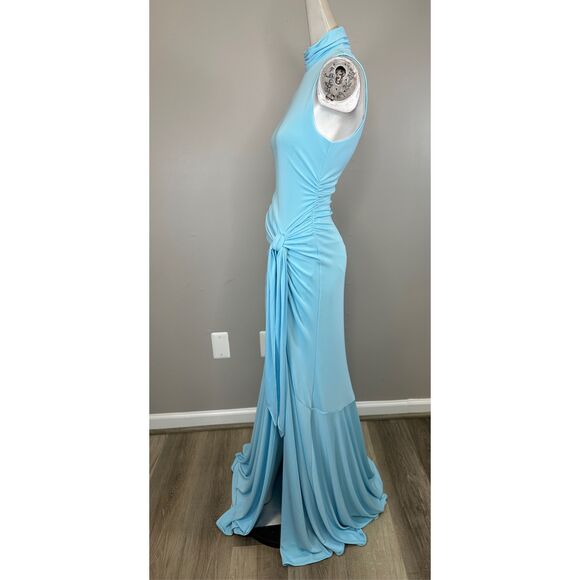 Cinq à Sept Rori High-Neck Knot-Waist Gown Size US 0 $595 - Picture 9 of 12